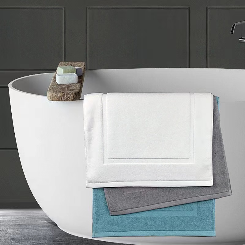 Quick Dry Diatomite Bath Mat - Beyaz Zemin Havlusu Kalınlaşmak Jakarlı SPA