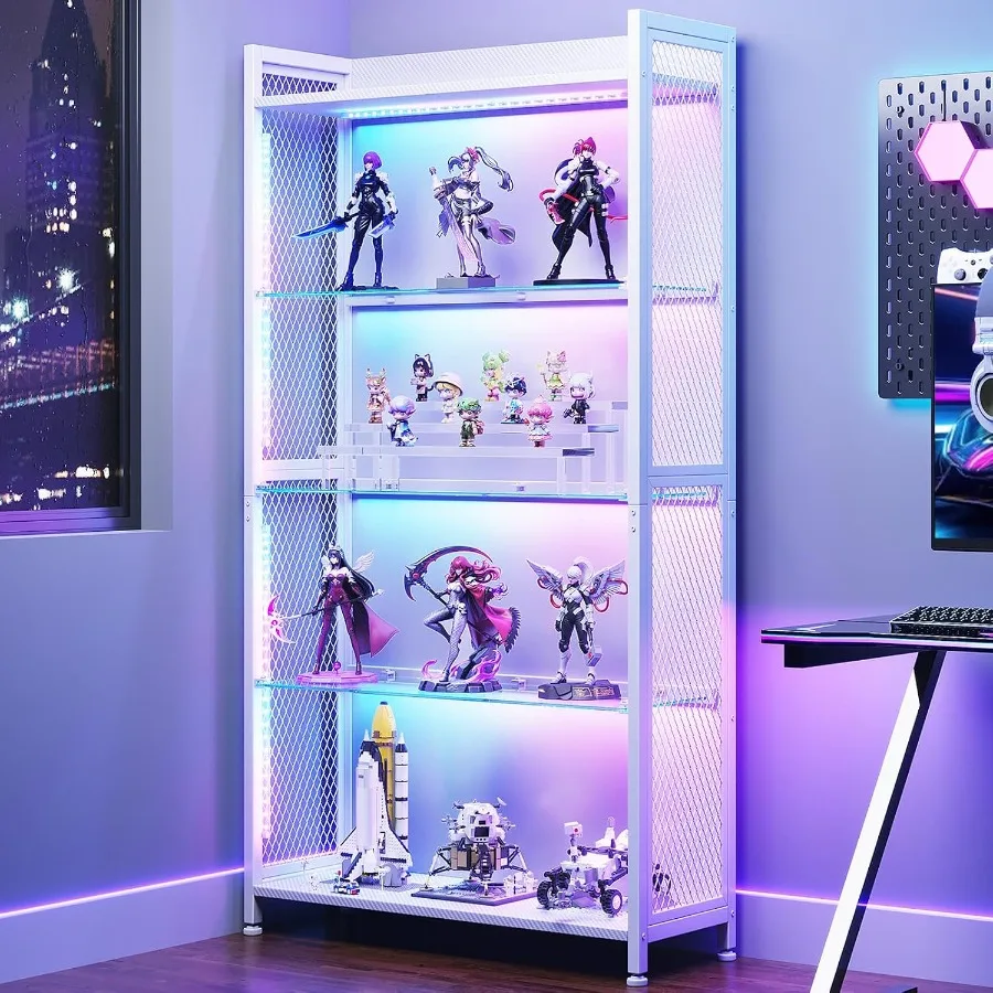 Açık Cam Raflı Vitrin, RGB Işı - Lighting incelemesi ve fiyatı