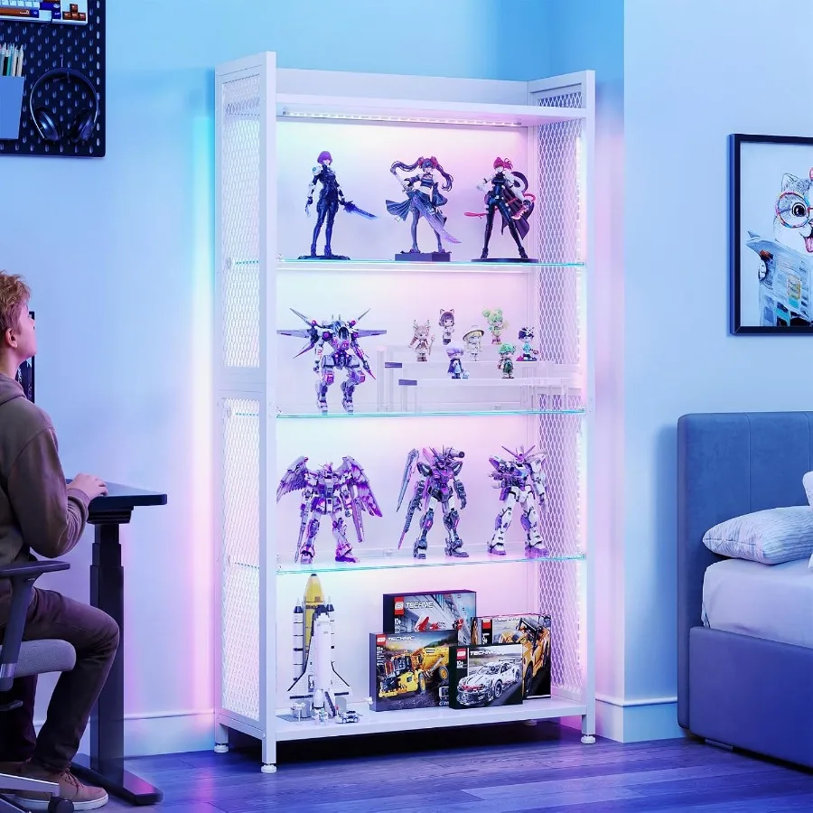 Açık Cam Raflı Vitrin, RGB Işı - Lighting incelemesi ve fiyatı