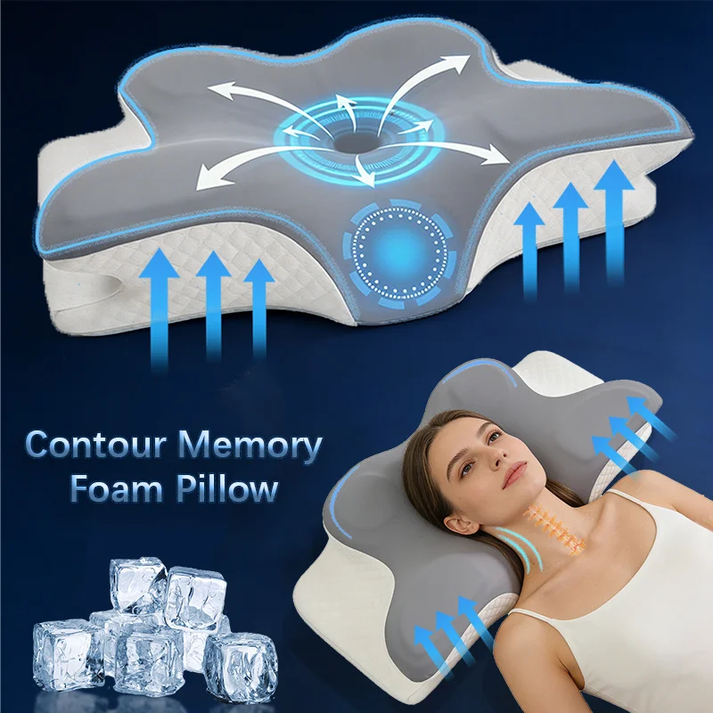 Hafızalı Köpük Yastık Servikal - Memory Foam Orthopedic Pillow Neck Pain incelemesi ve fiyatı