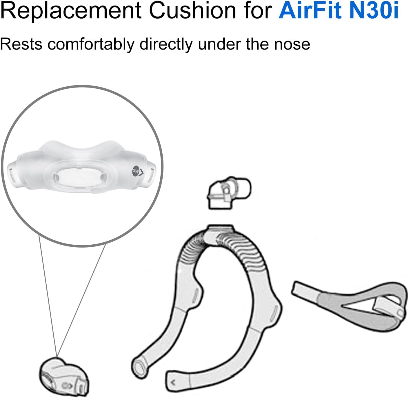 Airfit N30i Yedek Burun Yastığ - Anti Snore Contour Pillow incelemesi ve fiyatı